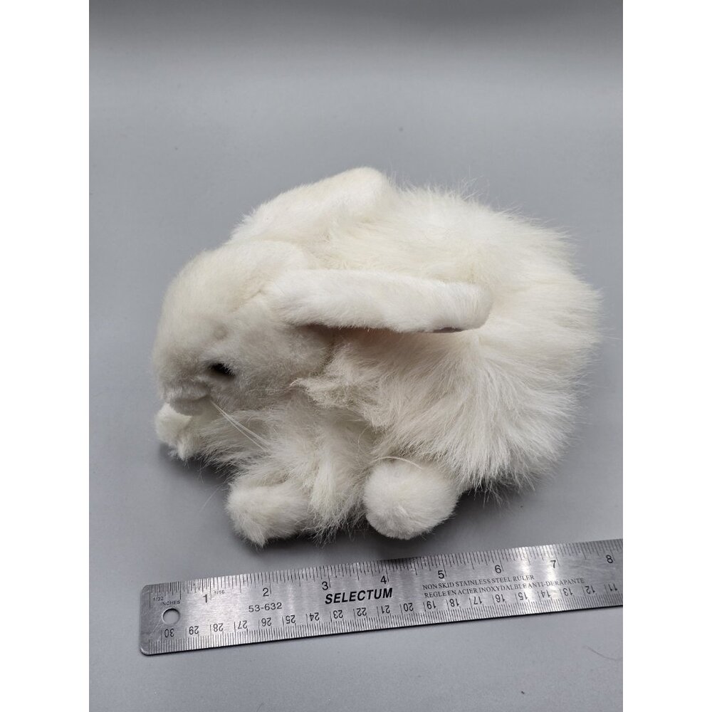 Vintage 1993 Mary Meyer White Plush Bunny Pink Bow "Petite Dream" - Picture 7 of 7